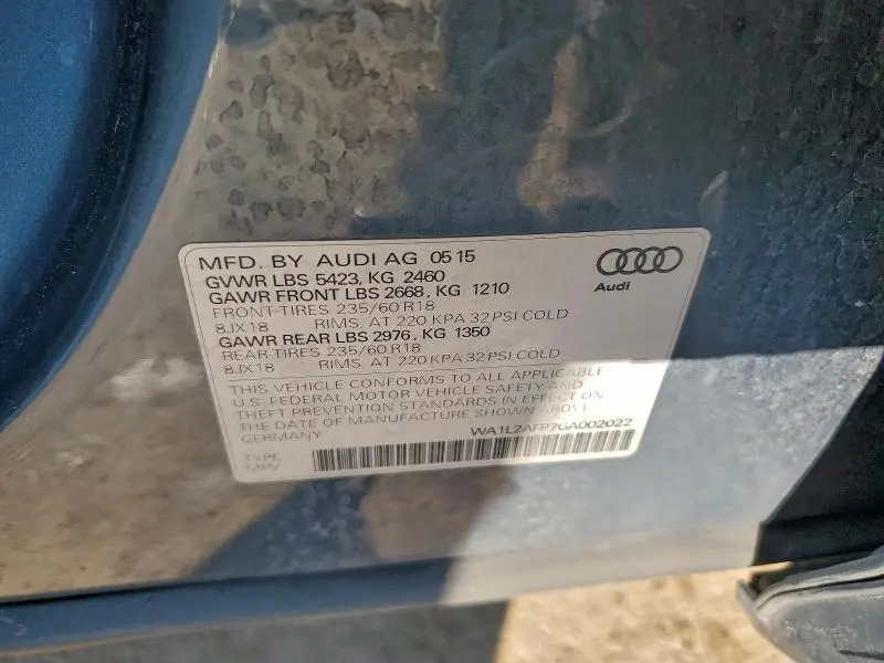 2016 AUDI Q5 PREMIUM PLUS  