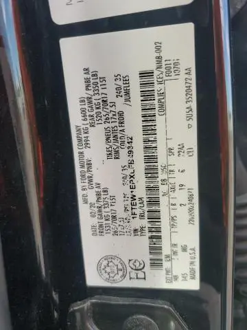 2020 FORD F150 SUPERCREW  