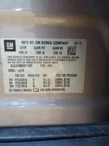 2013 BUICK ENCORE CONVENIENCE  