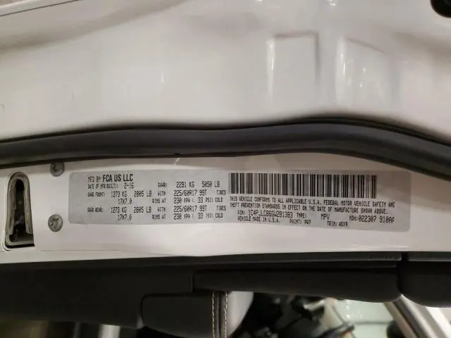 2016 JEEP CHEROKEE LATITUDE  