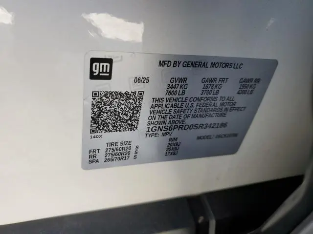 2025 CHEVROLET TAHOE K1500 Z71  