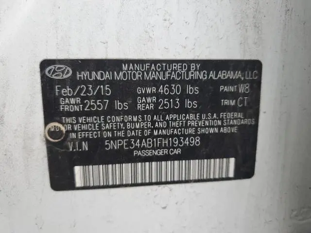 2015 HYUNDAI SONATA SPORT  