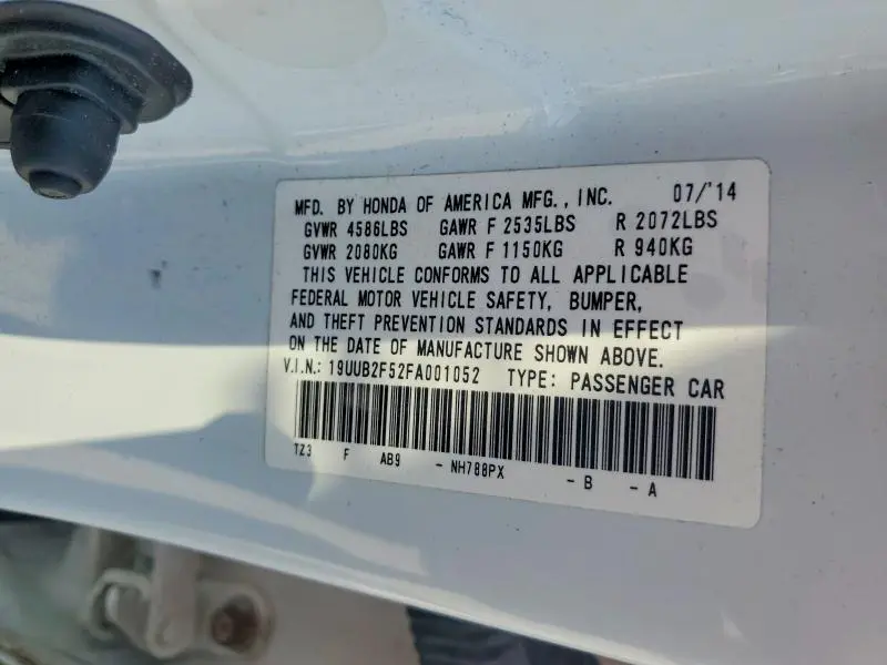 2015 ACURA TLX TECH  