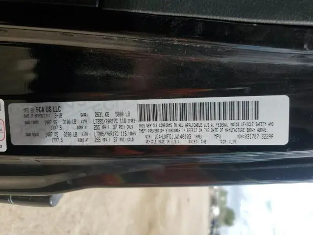 2018 JEEP WRANGLER UNLIMITED RUBICON  