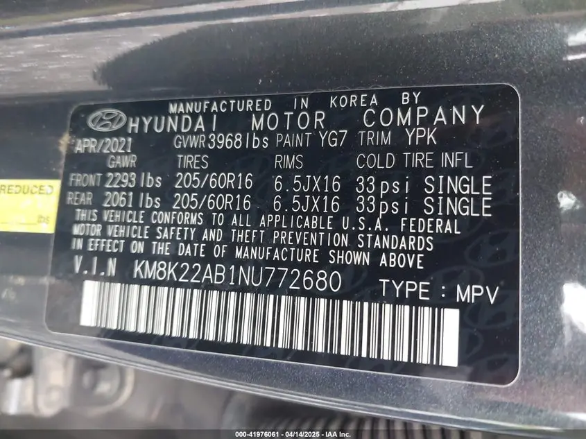 2022 HYUNDAI KONA SE