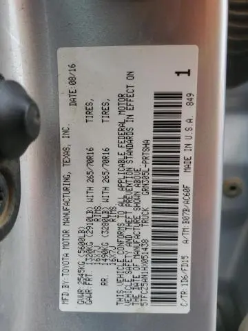 2017 TOYOTA TACOMA DOUBLE CAB  