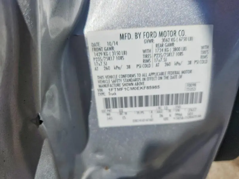 2014 FORD F150   