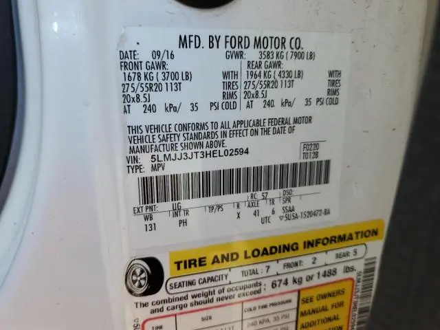 2017 LINCOLN NAVIGATOR L SELECT  