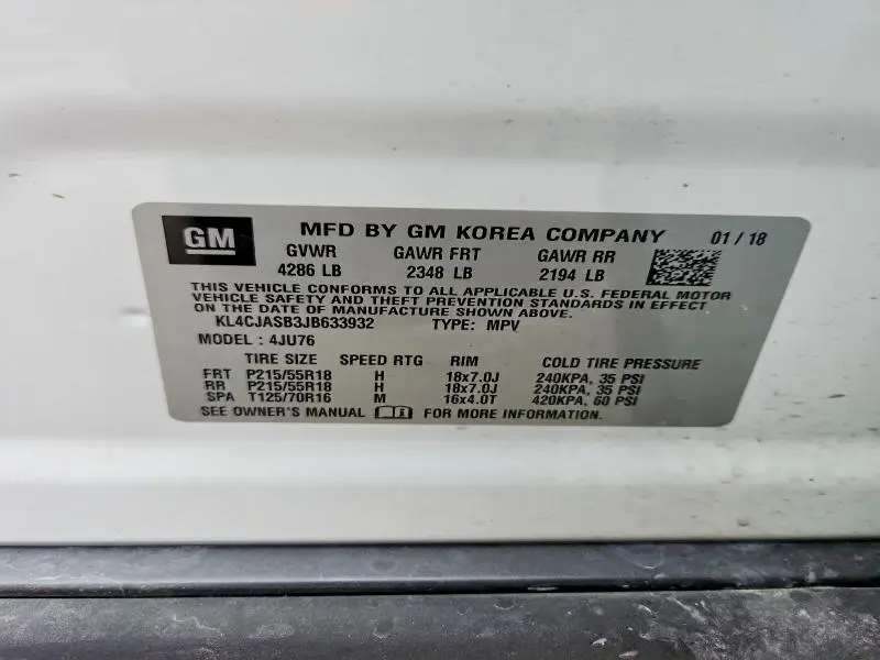 2018 BUICK ENCORE PREFERRED  