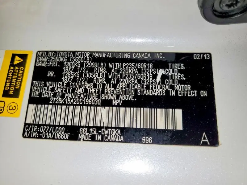 2013 LEXUS RX 350 BASE  
