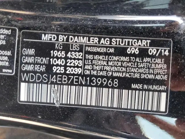 2014 MERCEDES-BENZ CLA 250  