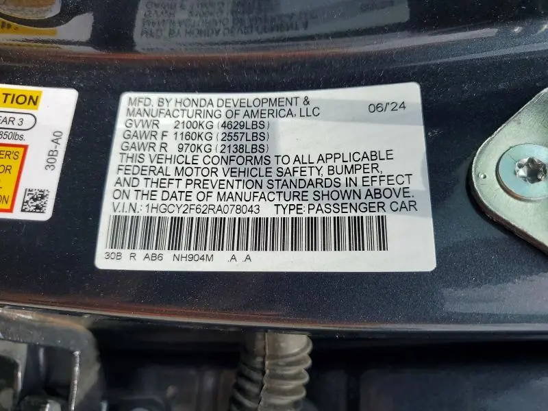 2024 HONDA ACCORD HYBRID EXL  