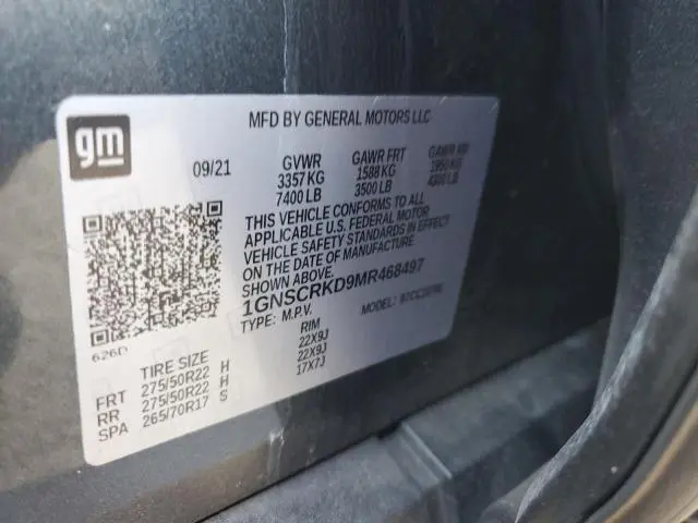 2021 CHEVROLET TAHOE C1500 RST  