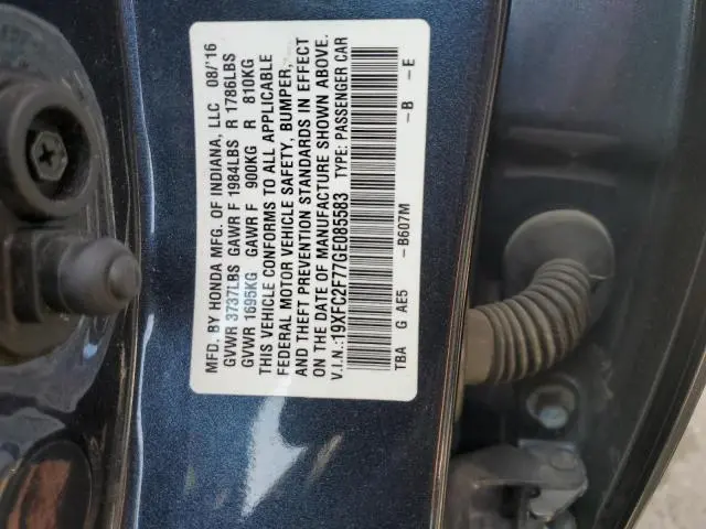 2016 HONDA CIVIC EX