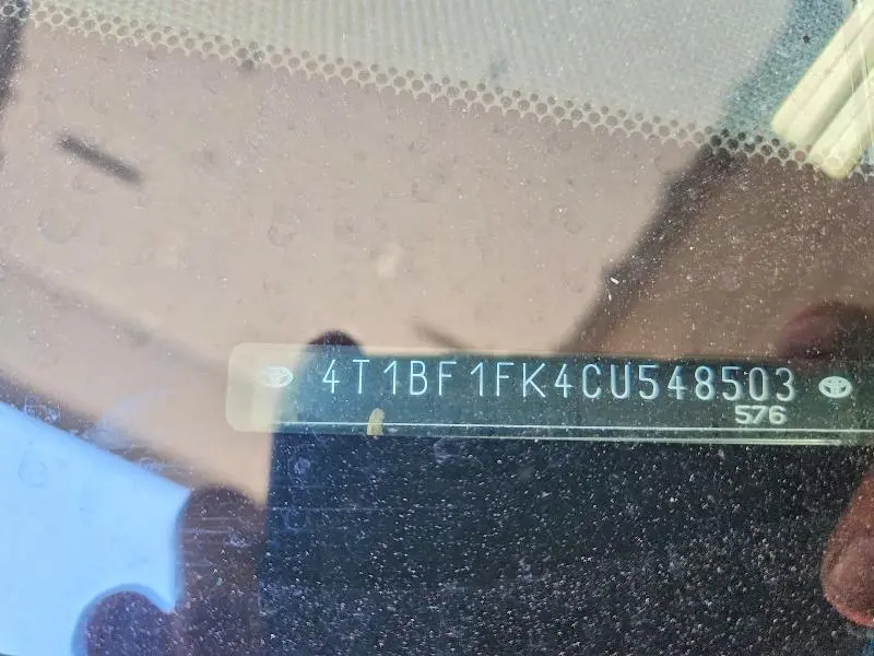 2012 TOYOTA CAMRY LE  