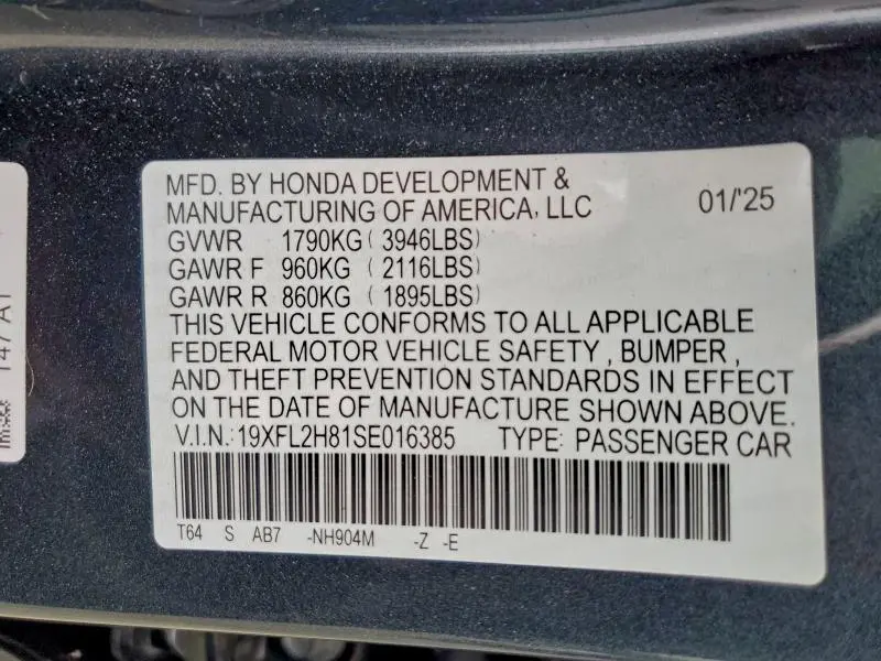 2025 HONDA CIVIC SPORT  