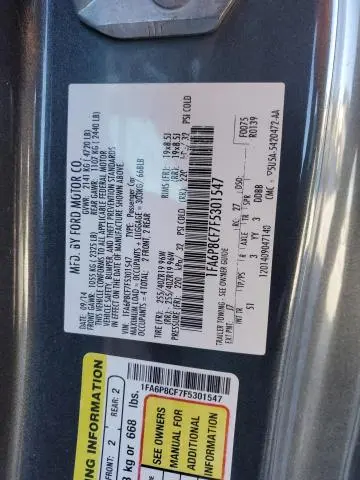 2015 FORD MUSTANG GT  