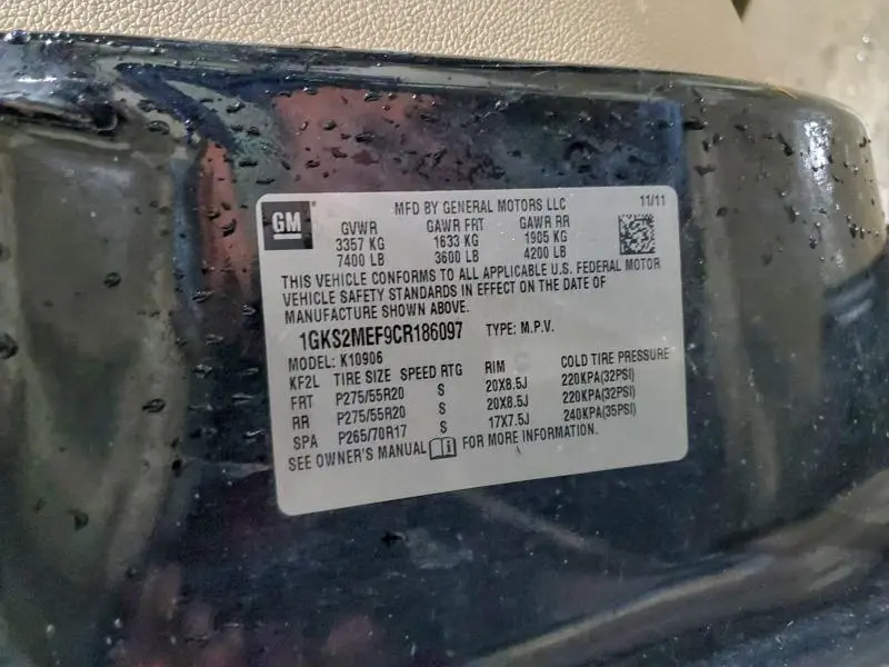 2012 GMC YUKON XL DENALI  