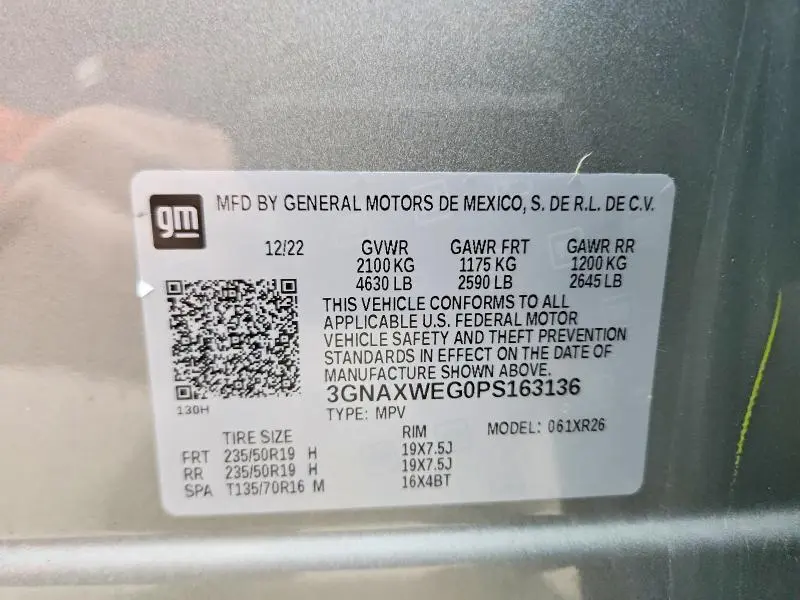 2023 CHEVROLET EQUINOX RS  