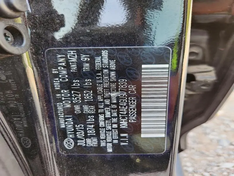2016 HYUNDAI ACCENT SE  