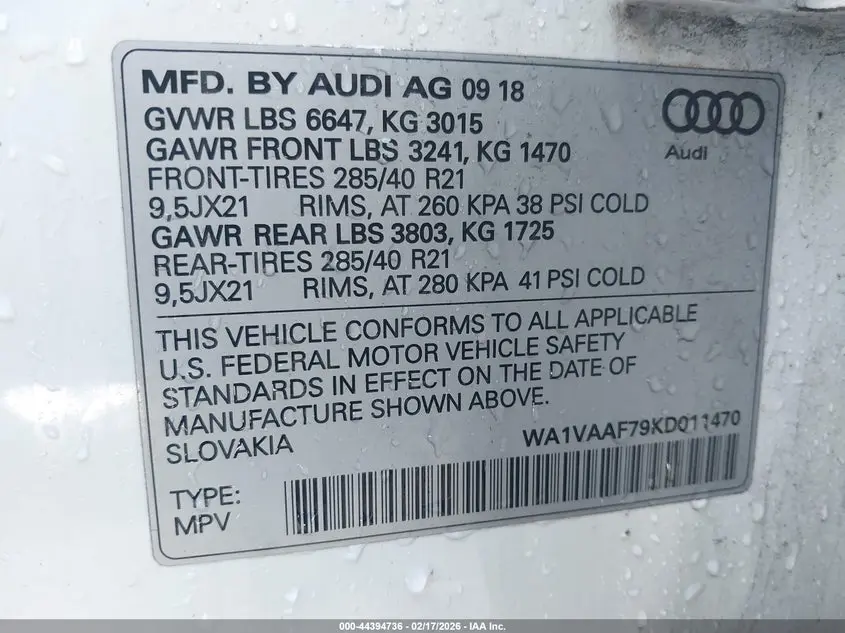 2019 AUDI Q7 55 PREMIUM