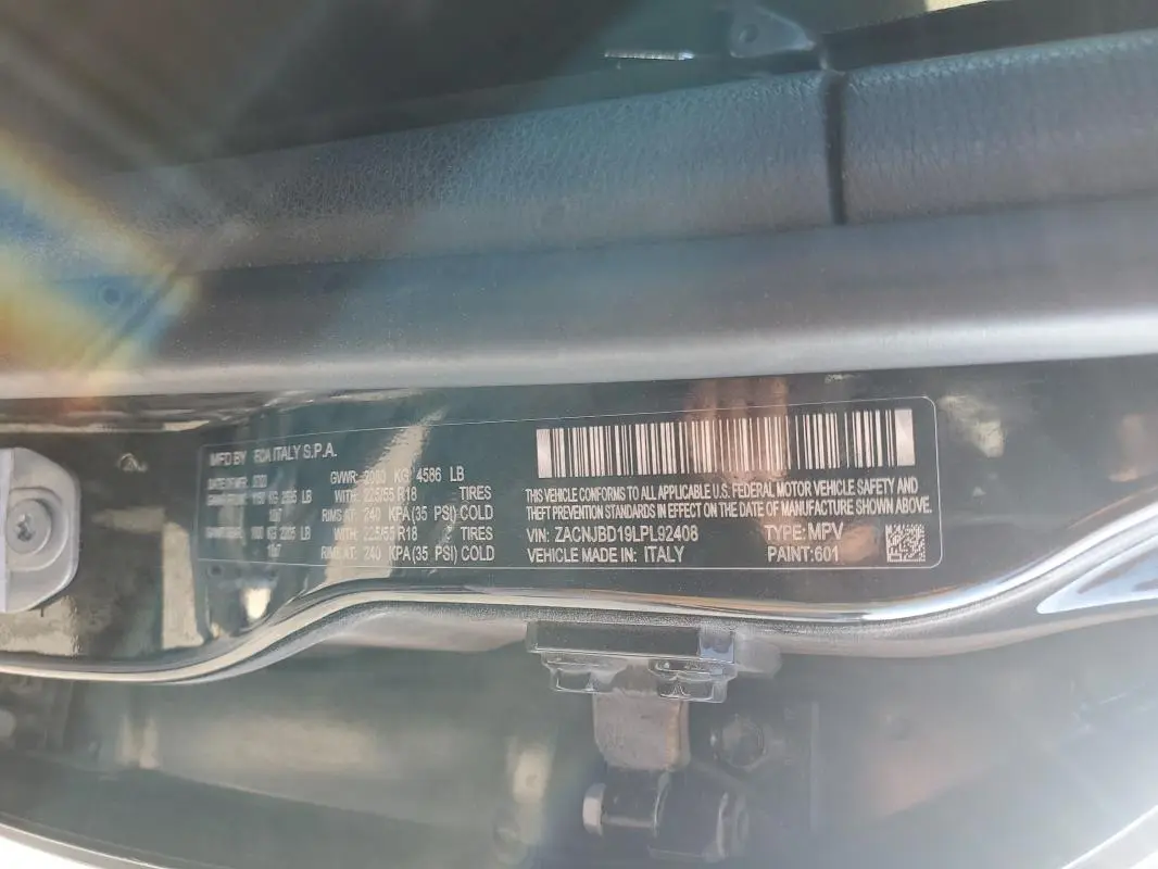 2020 JEEP RENEGADE LIMITED  