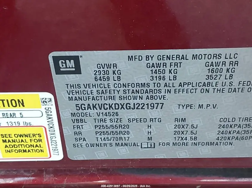 2016 BUICK ENCLAVE PREMIUM