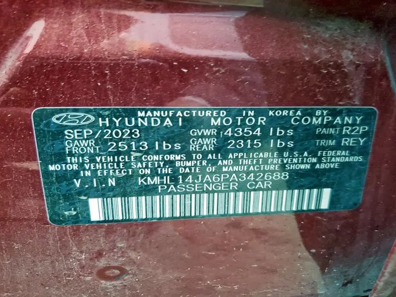 2023 HYUNDAI SONATA SEL  