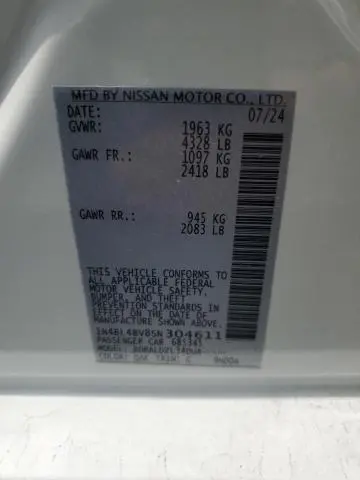 2025 NISSAN ALTIMA S  