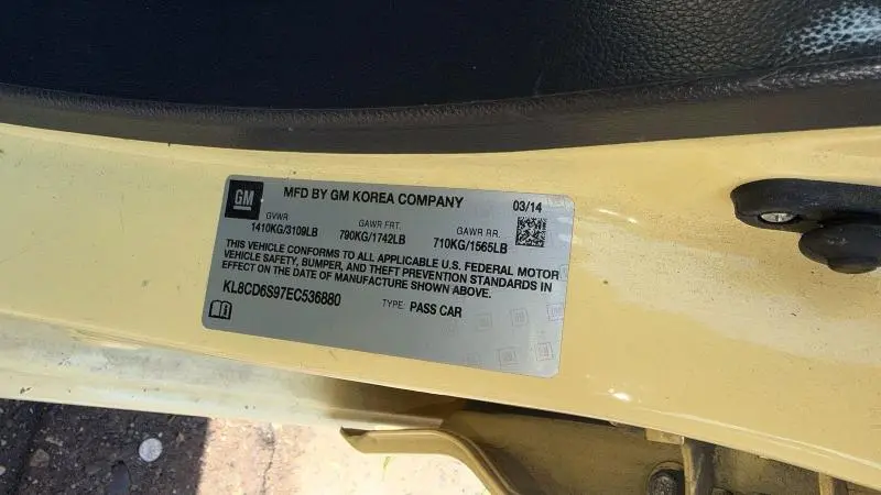 2014 CHEVROLET SPARK 1LT  