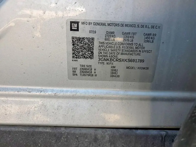 2019 CHEVROLET BLAZER 2LT  