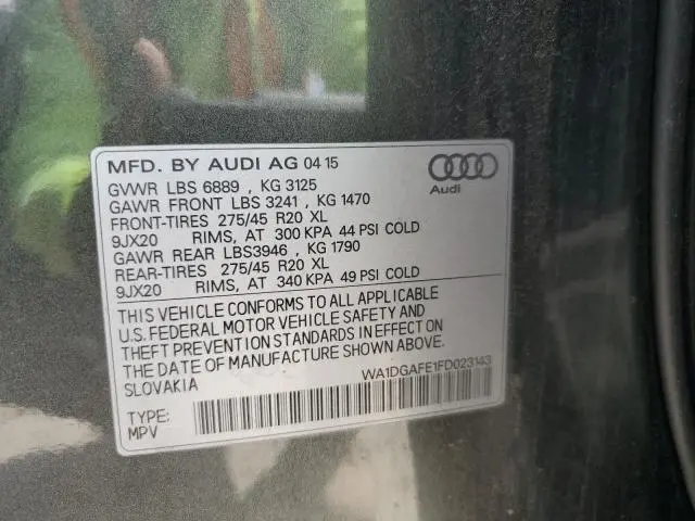 2015 AUDI Q7 PRESTIGE  