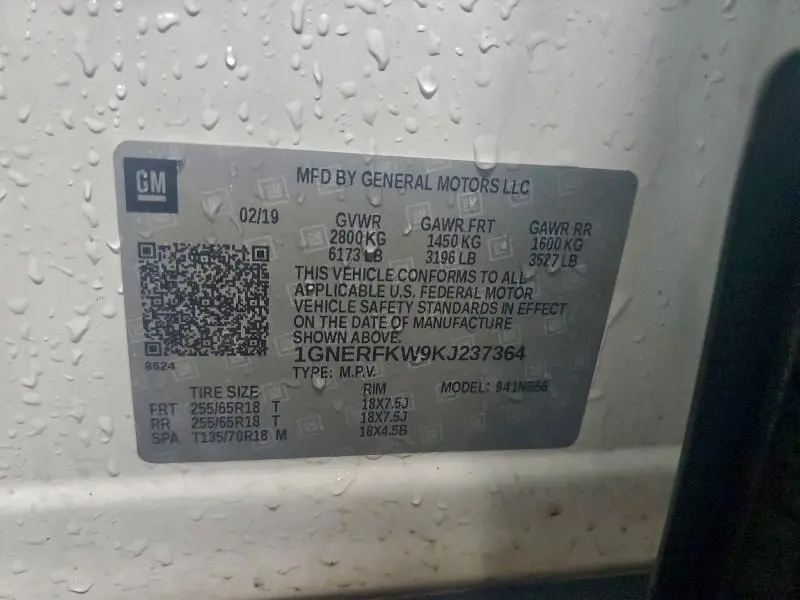 2019 CHEVROLET TRAVERSE LS  