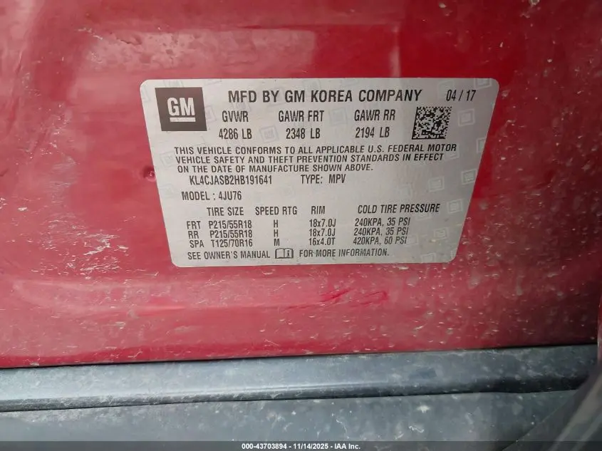 2017 BUICK ENCORE PREFERRED