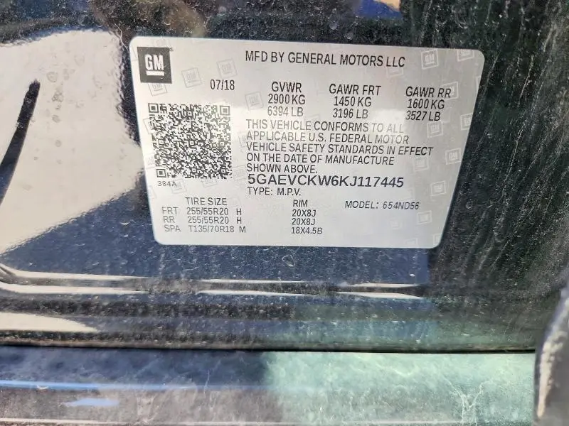2019 BUICK ENCLAVE AVENIR  