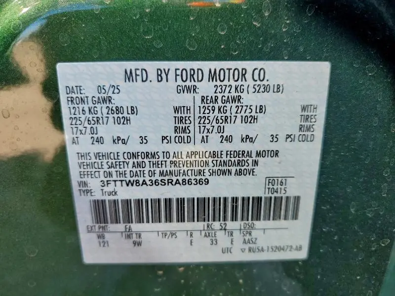 2025 FORD MAVERICK XL  