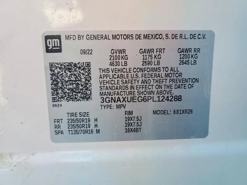 2023 CHEVROLET EQUINOX LT  