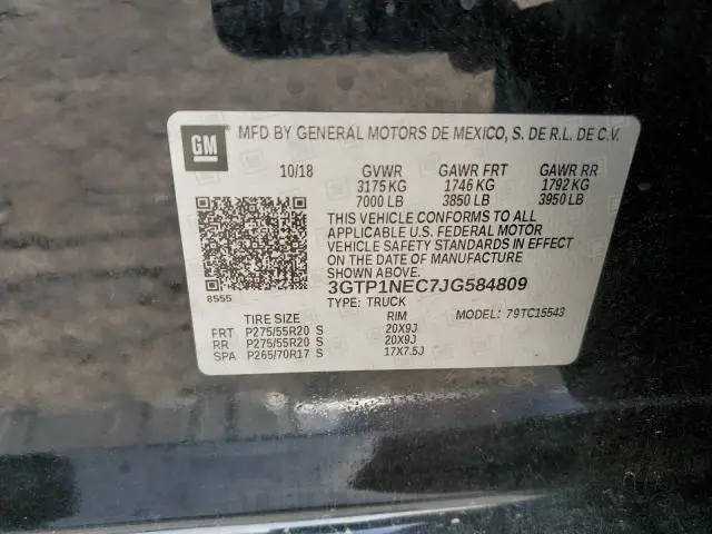 2018 GMC SIERRA C1500 SLT  