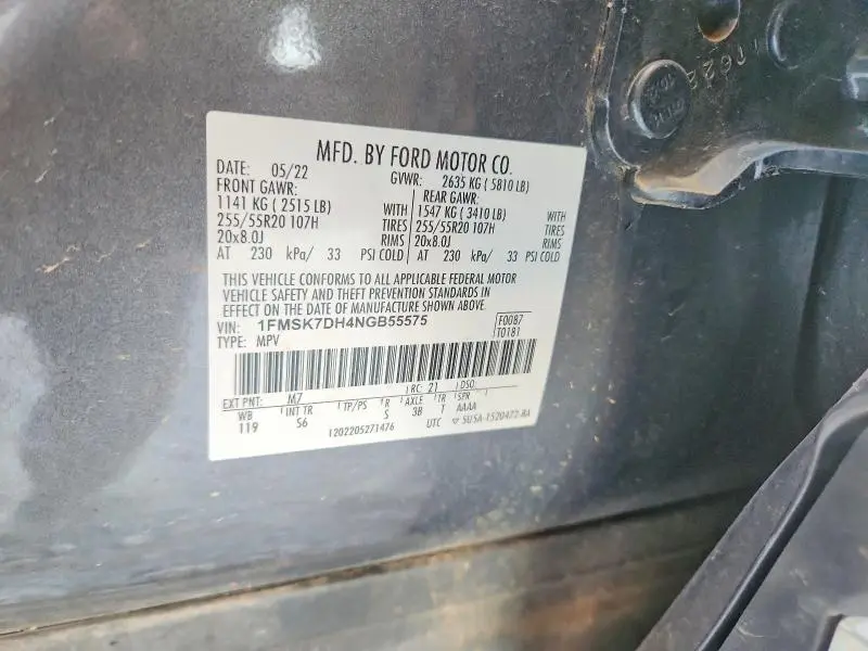 2022 FORD EXPLORER XLT  