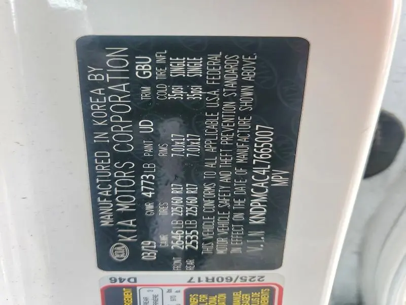 2020 KIA SPORTAGE LX  