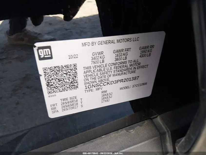 2023 CHEVROLET SUBURBAN 2WD LT