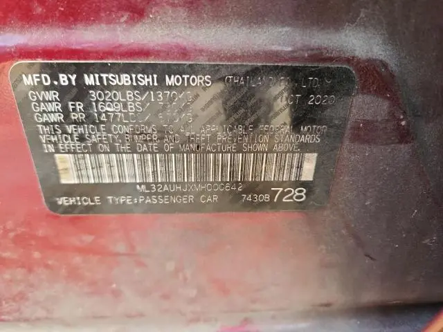 2021 MITSUBISHI MIRAGE ES  