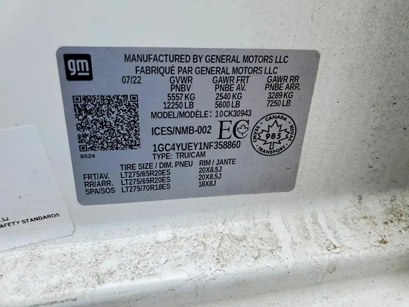 2022 CHEVROLET SILVERADO K3500 LTZ  