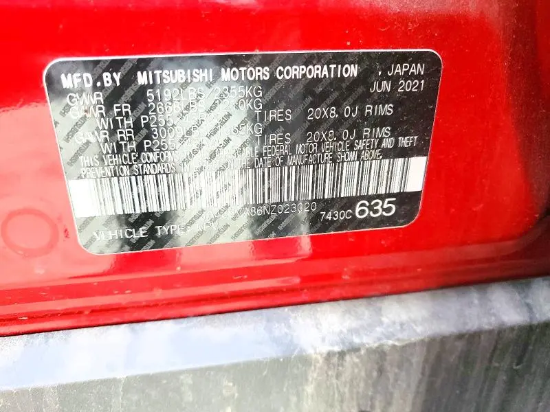 2022 MITSUBISHI OUTLANDER SEL  
