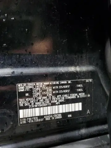 2019 TOYOTA RAV4 LE  