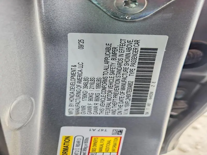 2026 HONDA CIVIC SPORT  