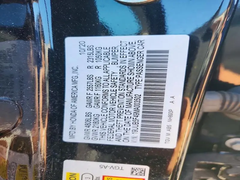 2021 ACURA TLX TECHNOLOGY  