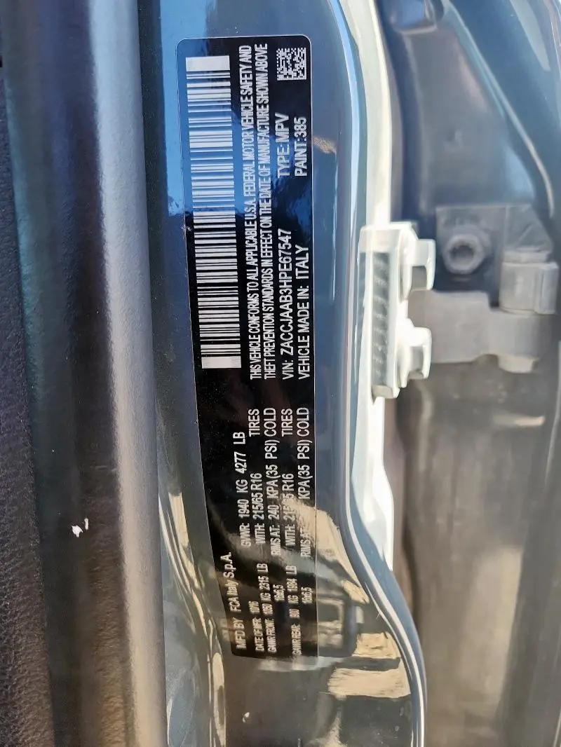 2017 JEEP RENEGADE SPORT  