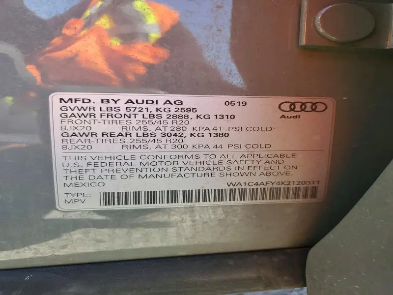2019 AUDI SQ5 PRESTIGE  