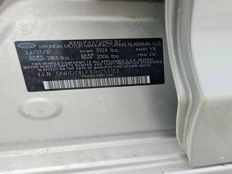 2018 HYUNDAI ELANTRA SE  